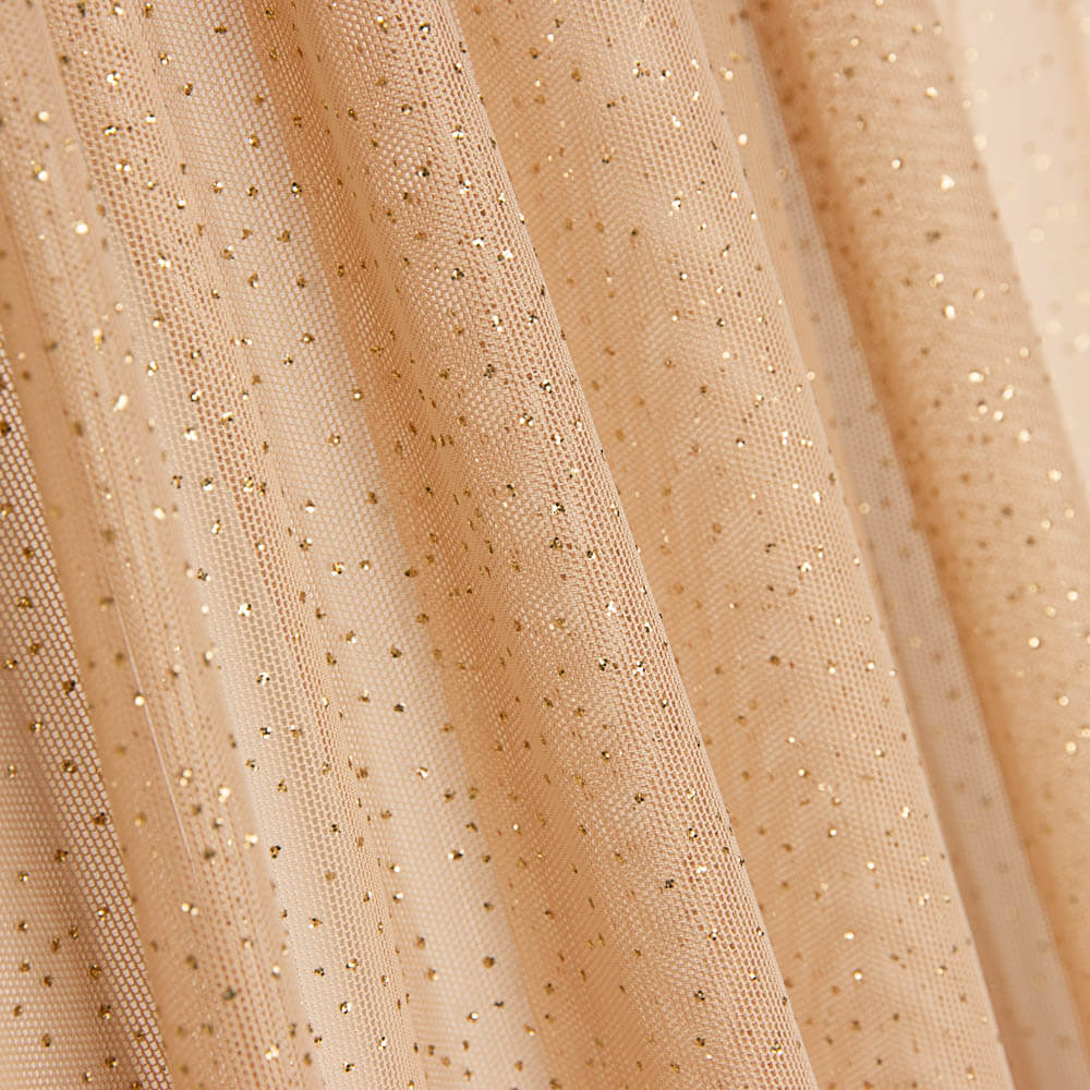 Tela de Tul Brillos Camel - Ribes y Casals
