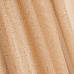 Retal Tela de Tul Brillos Camel 120x150 cm - Ribes y Casals