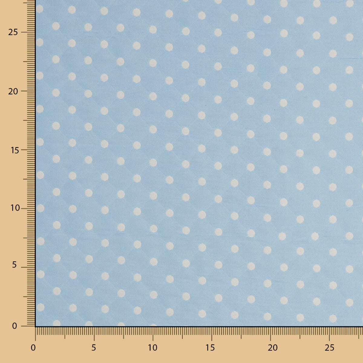 Jacquard Lunares Reversible Azul - Ribes y Casals