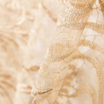 Tela Encaje Ramas Dorado - Ribes y Casals