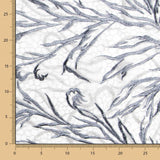 Tela Encaje Ramas Gris - Ribes y Casals