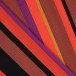 Georgette Estampado Rayas Fucsia - Ribes y Casals