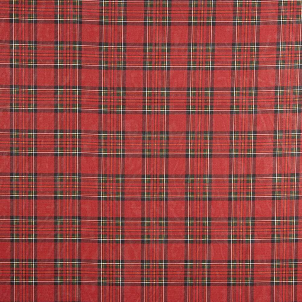 Gasa Poliéster Tartan Roja - Ribes y Casals