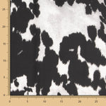 Satén Estampado Moteado Negro - Ribes y Casals