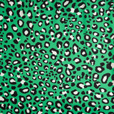 Satén Estampado Leopardo Verde - Ribes y Casals