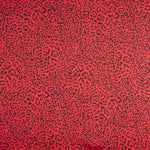 Satén Estampado Leopardo Rojo - Ribes y Casals