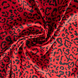 Satén Estampado Leopardo Rojo - Ribes y Casals