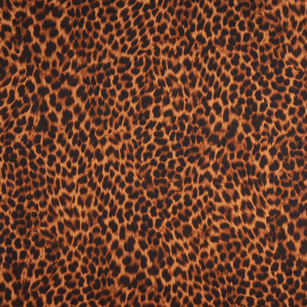 Satén Estampado Leopardo Fuego - Ribes y Casals