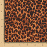 Satén Estampado Leopardo Fuego - Ribes y Casals