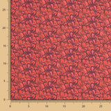 Satén Estampado Floral Rojo - Ribes y Casals