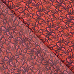 Satén Estampado Floral Rojo - Ribes y Casals