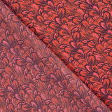 Satén Estampado Floral Rojo - Ribes y Casals