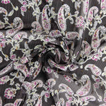 Gasa Paisley Negro - Ribes y Casals