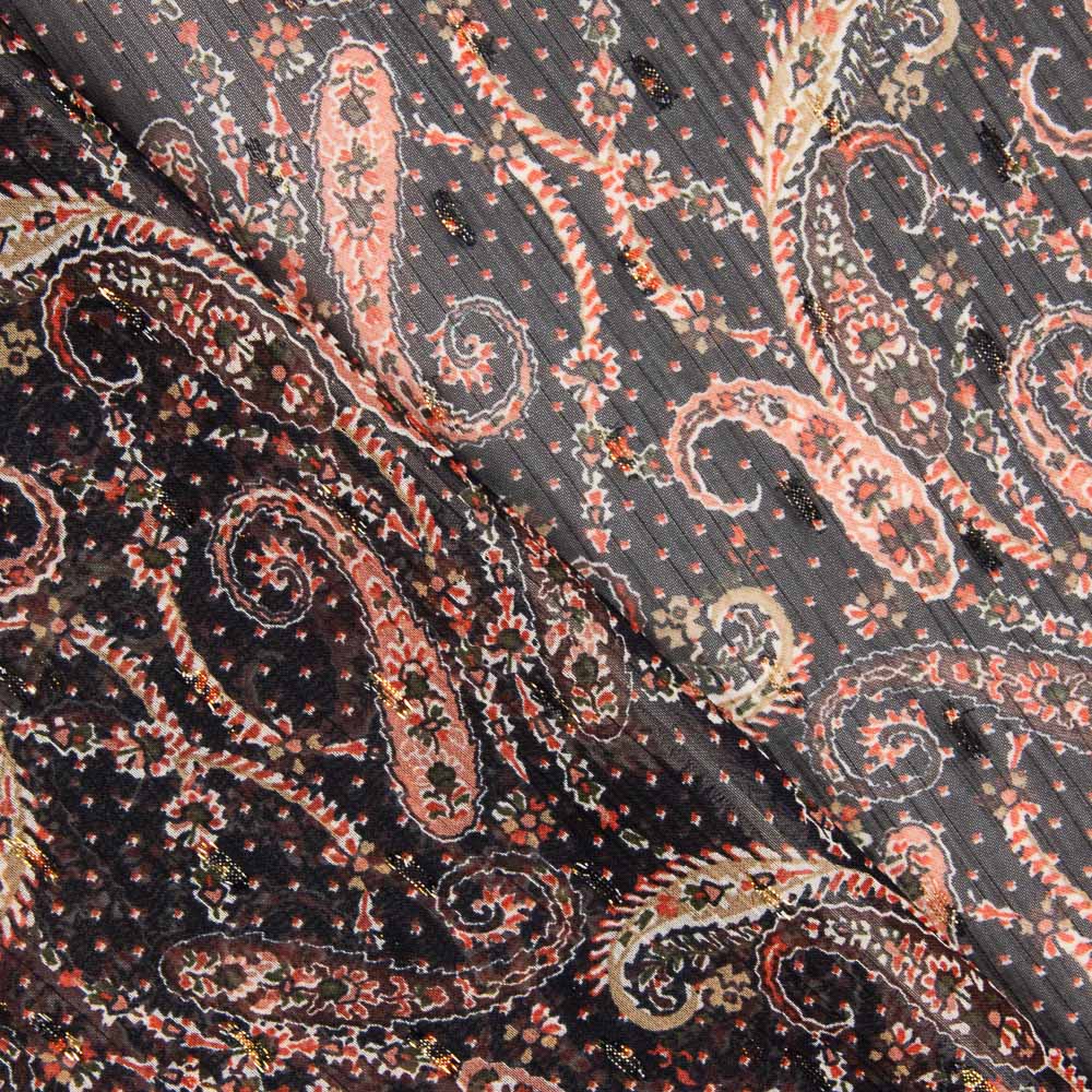 Gasa Pasiley Lunar Negro - Ribes y Casals