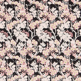 Sarga Spandex Flor Fondo Negro - Ribes y Casals