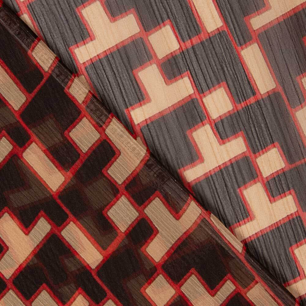 Bambula Poliéster Trigonometria Marrón - Ribes y Casals