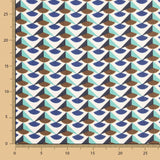 Bambula Poliéster Geo Verde Agua - Ribes y Casals