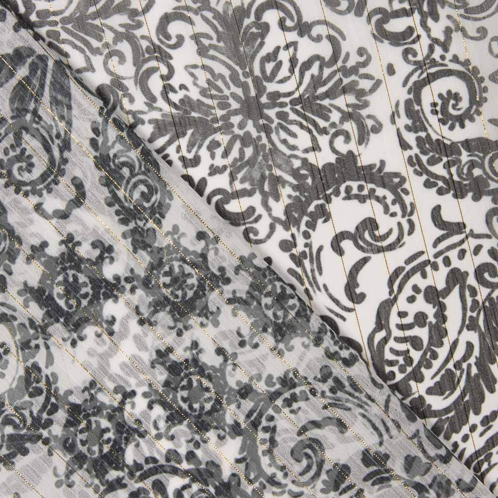 Gasa Lúrex Cachemir Negro - Ribes y Casals