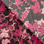 Retal Gasa Lurex Flor Mango Fucsia 115x140 cm - Ribes y Casals