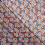 Gasa Lurex Abanico Azul - Ribes y Casals