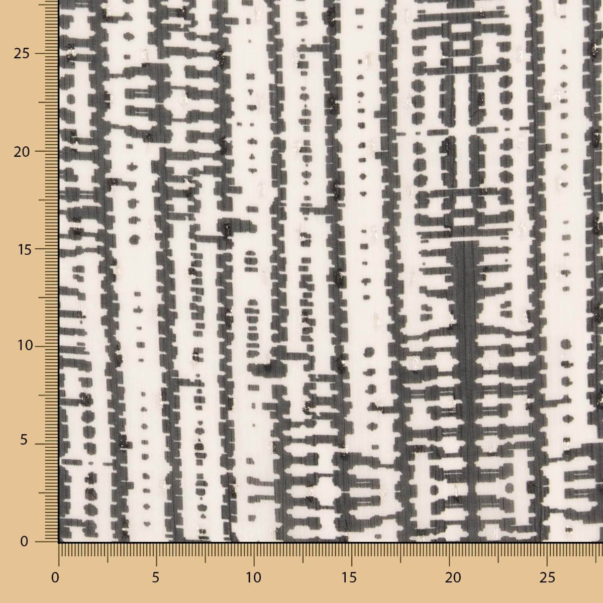 Gasa Lurex Étnico Negro - Ribes y Casals