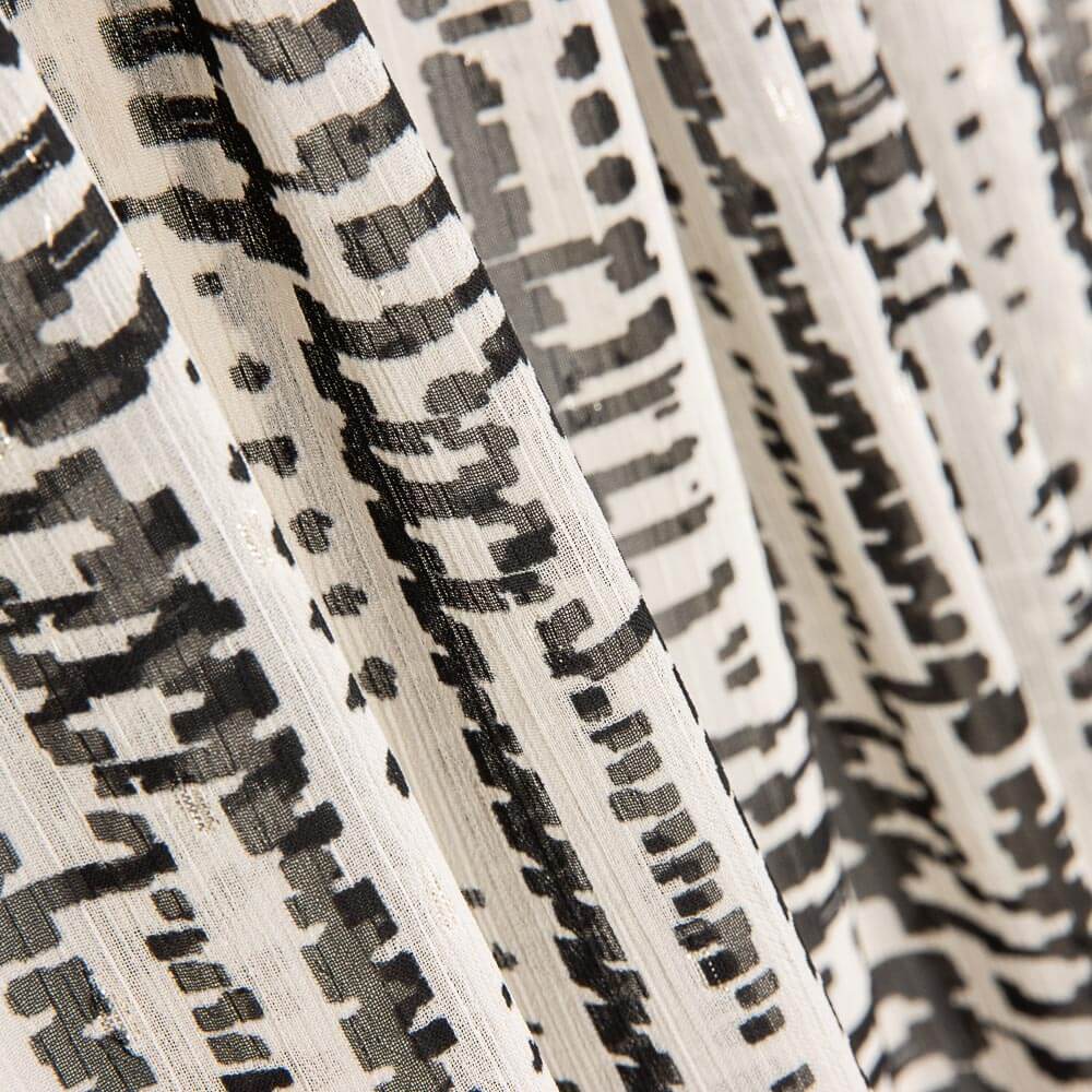 Gasa Lurex Étnico Negro - Ribes y Casals