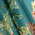 Gasa Poliéster Flor Verde Botella - Ribes y Casals