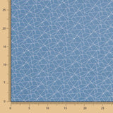 Popelín Pictograma Azul Denim - Ribes y Casals