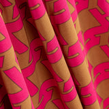 Viscosa Estampada Geométrico Fucsia - Ribes y Casals