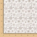 Algodón Flor Sueño Gris - Ribes y Casals