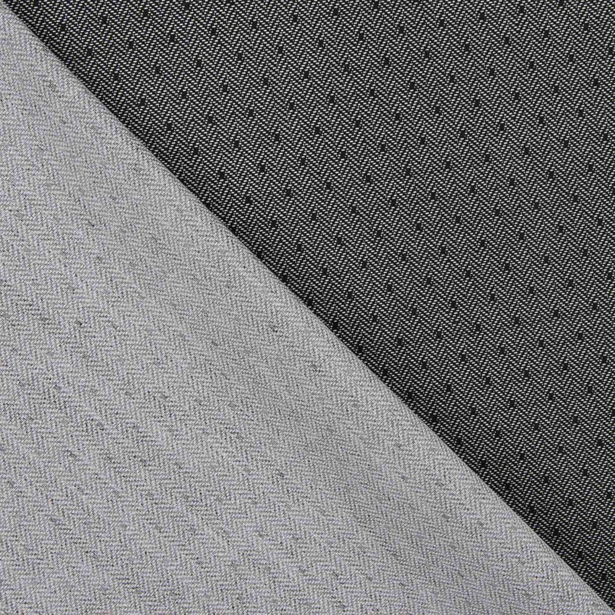Popelín Estampado Espiga Gris Oscuro - Ribes y Casals