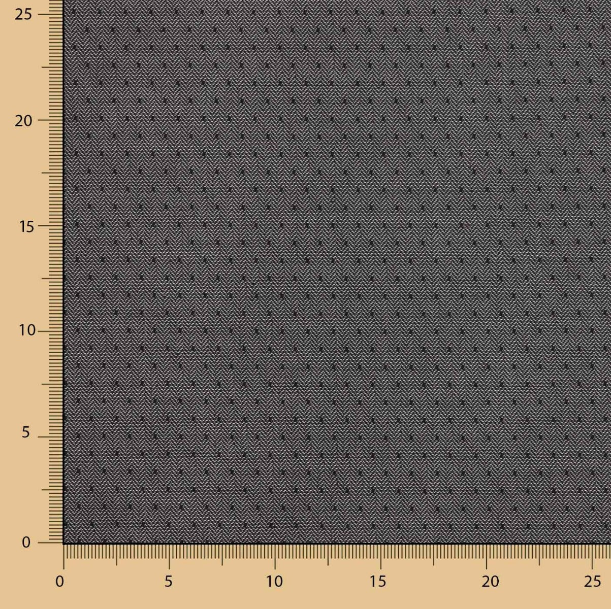 Popelín Estampado Espiga Gris Oscuro - Ribes y Casals