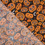 Retal Popelín Halloween Calabazas Oeko-Tex® 180x140 cm - Ribes y Casals
