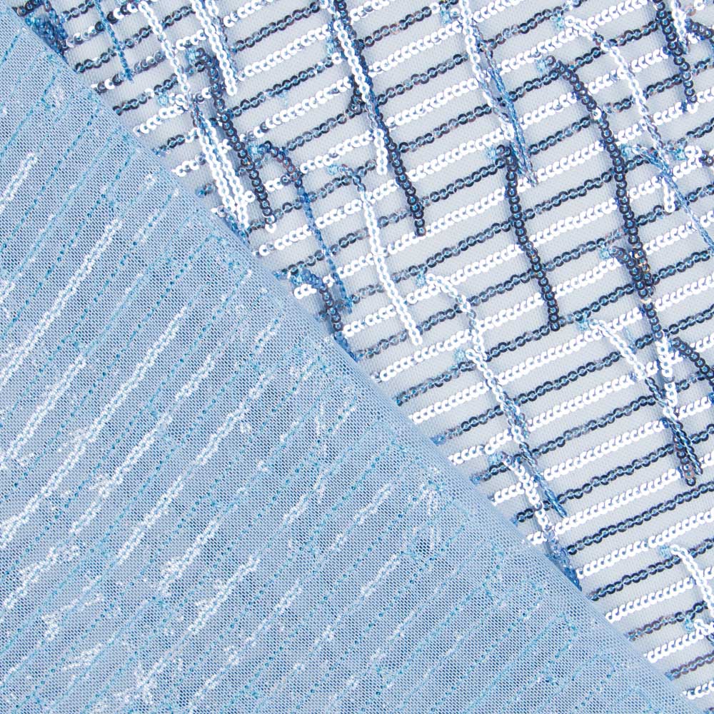 Tela Lentejuela Fleco Azul - Ribes y Casals