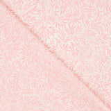 Tela Liberty Hojas Palma Rosa - Ribes y Casals