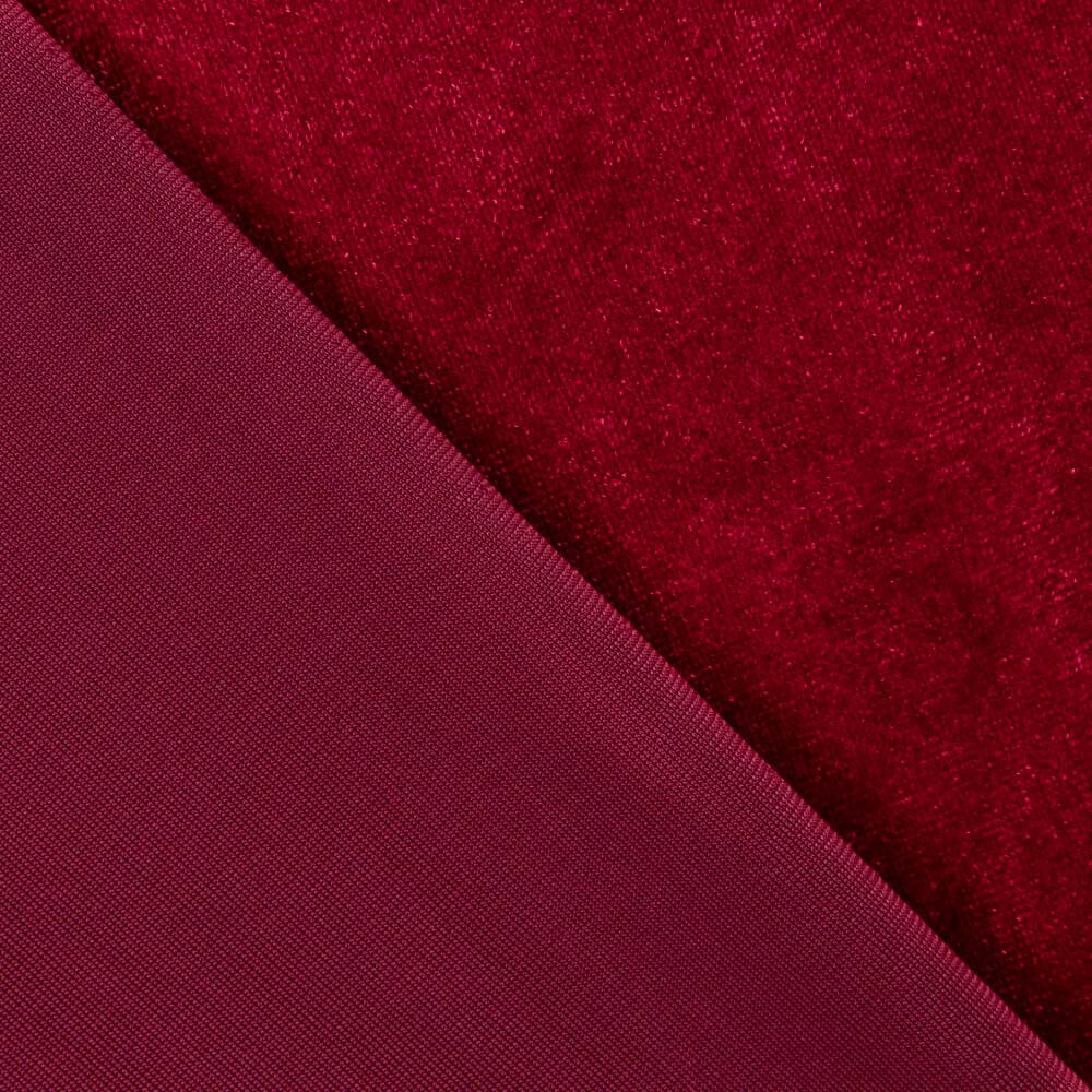Tela Lycra Terciopelo Granate - Ribes y Casals