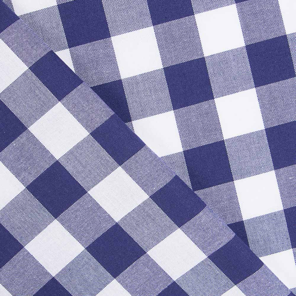 Retal Tela Mantelería Cuadro Azul 28mm 60x160 cm - Ribes y Casals