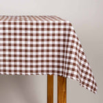 Tela Mantelería Cuadro Marrón 13mm - Ribes y Casals