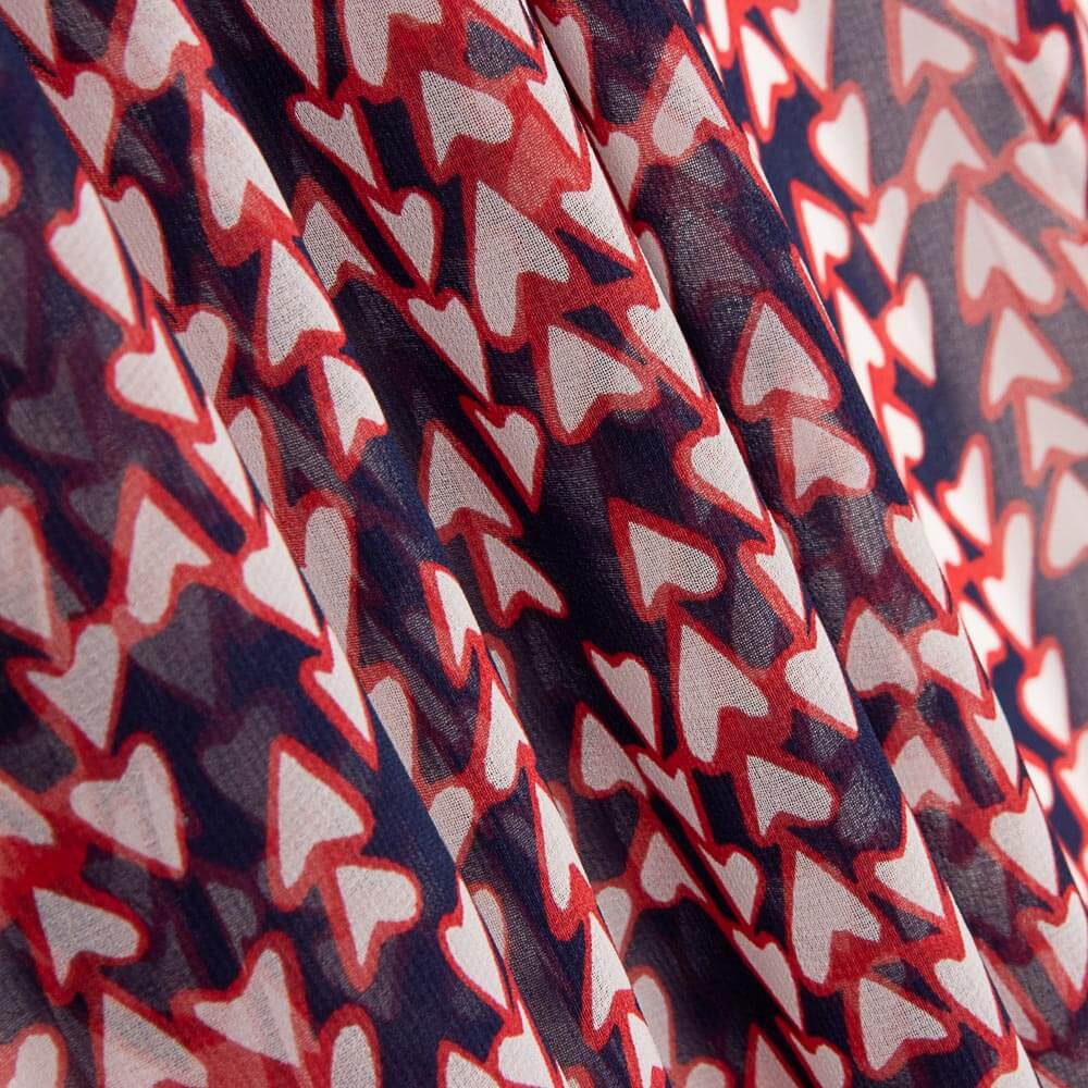 Gasa Poliéster Corazones - Ribes y Casals