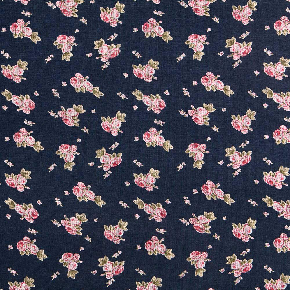 Punto Jersey Mini Cretona Azul - Ribes y Casals