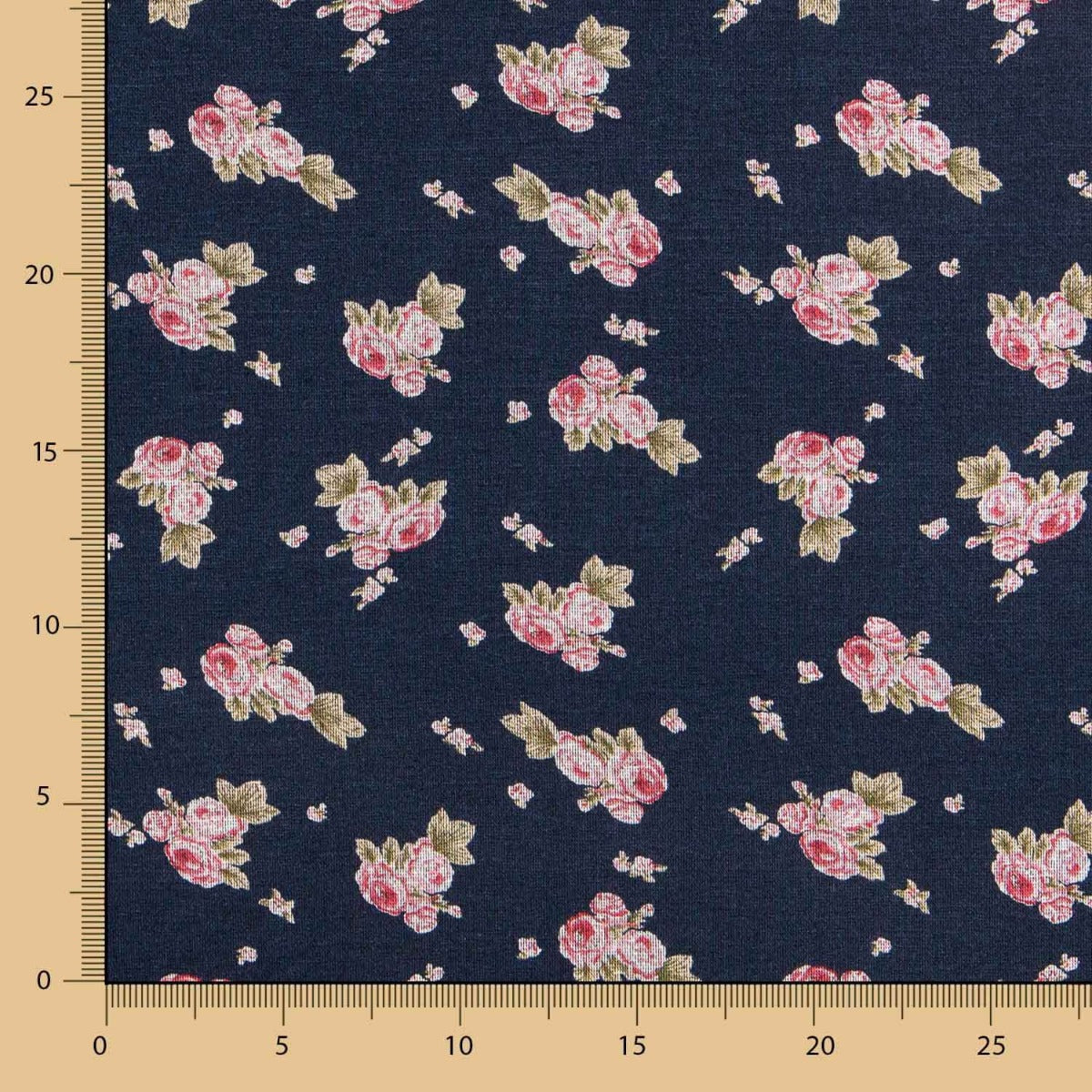 Punto Jersey Mini Cretona Azul - Ribes y Casals