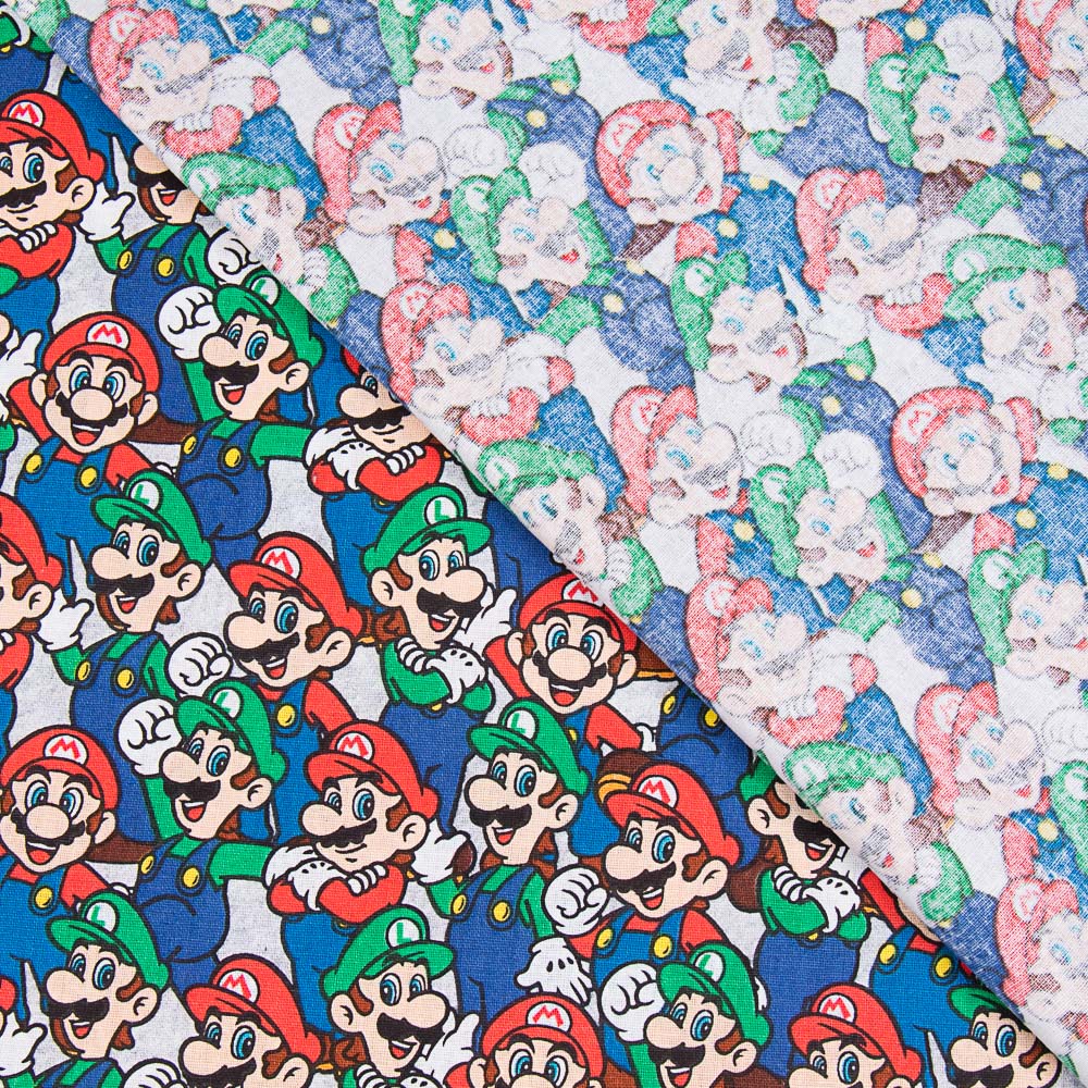 Popelín Super Mario y Luigi - Ribes y Casals