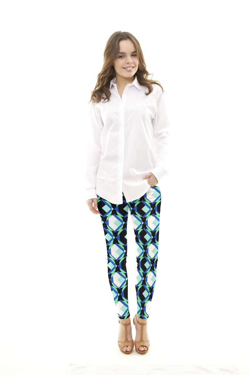 Bielástico Geométrico Morado - Ribes y Casals