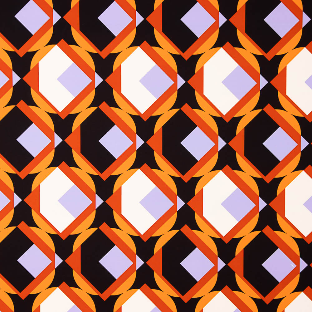 Bielástico Geométrico Naranja - Ribes y Casals