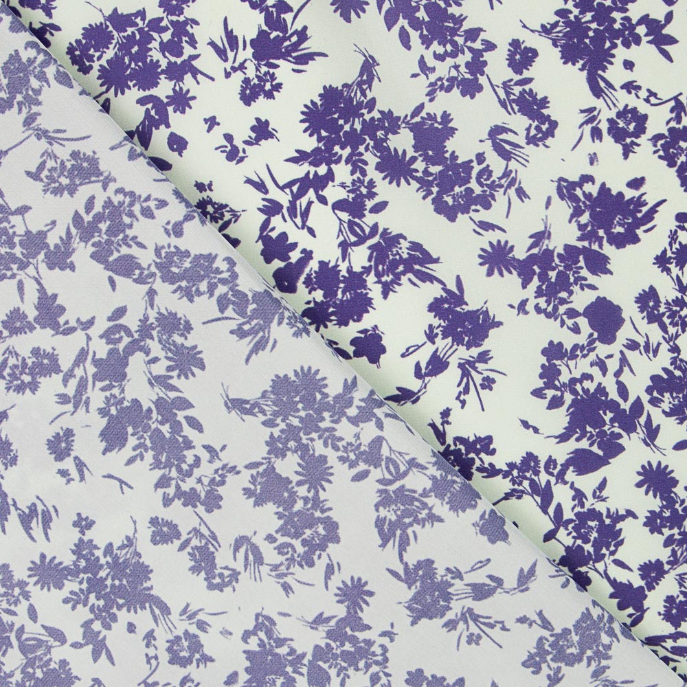 Tela Satén Fino Kimono Agua - Ribes y Casals