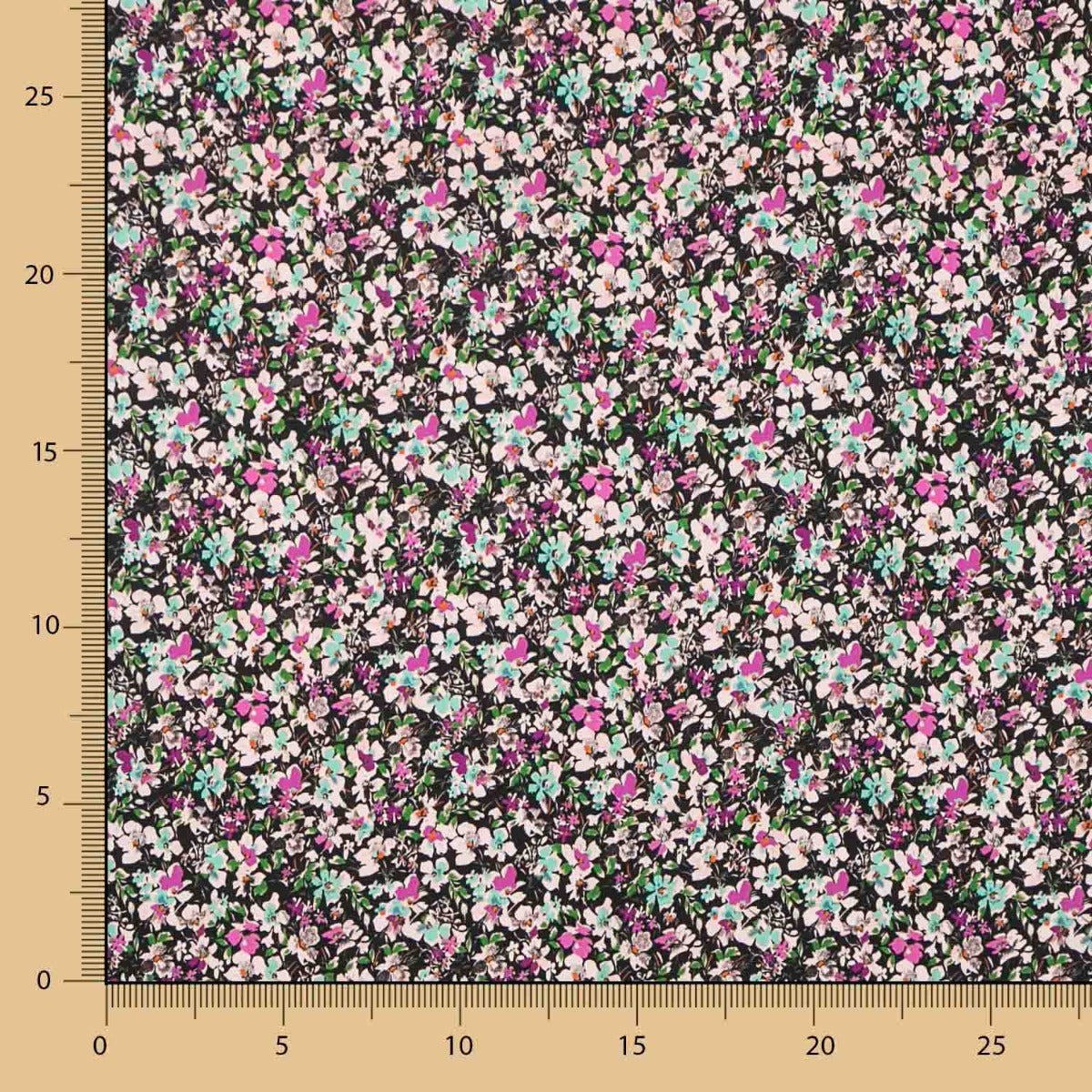 Plana Spandex Flores Fucsia - Ribes y Casals