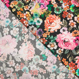 Retal Viscosa Flor Cretona Colores 85x145 cm - Ribes y Casals