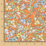 Satén Mate Floral Naranja - Ribes y Casals