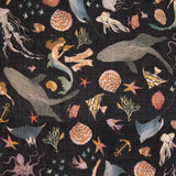 Tela Rústico Poliéster Sirena Marinas - Ribes y Casals