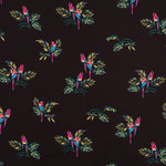 Tela Georgette Loros Negra - Ribes y Casals